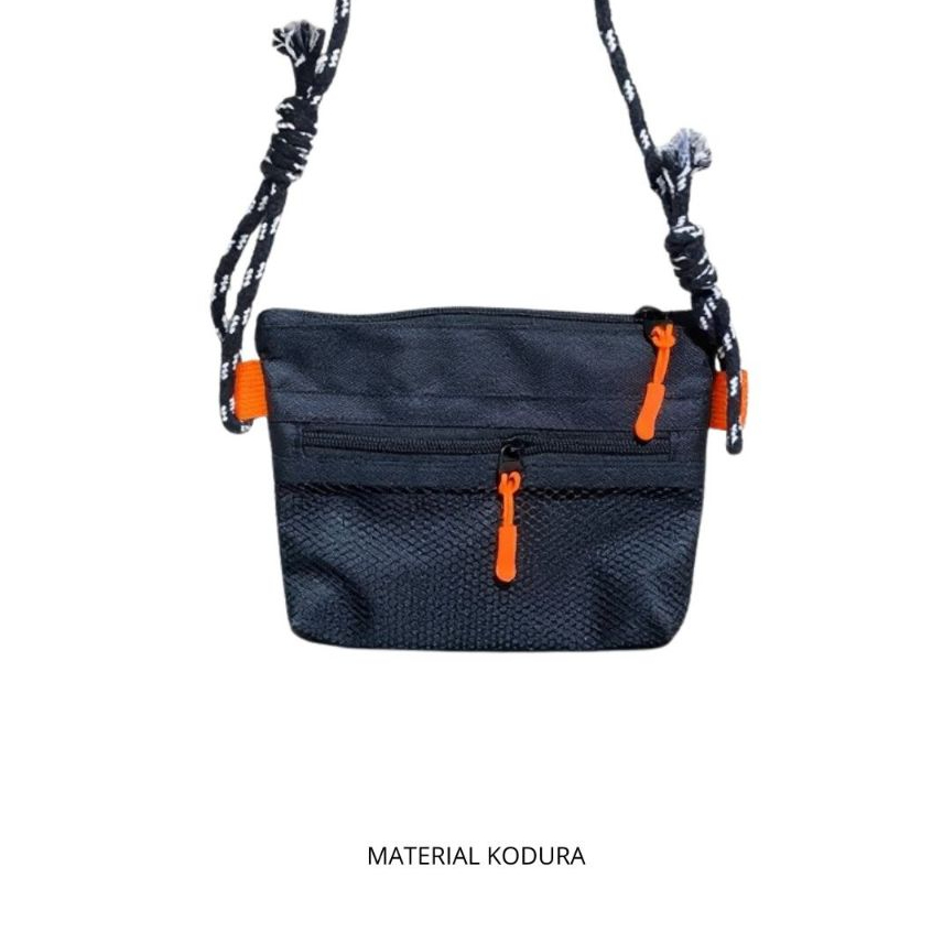 Tas Slempang Mini Tali tenun Tas hp pria wanita sacoche bag