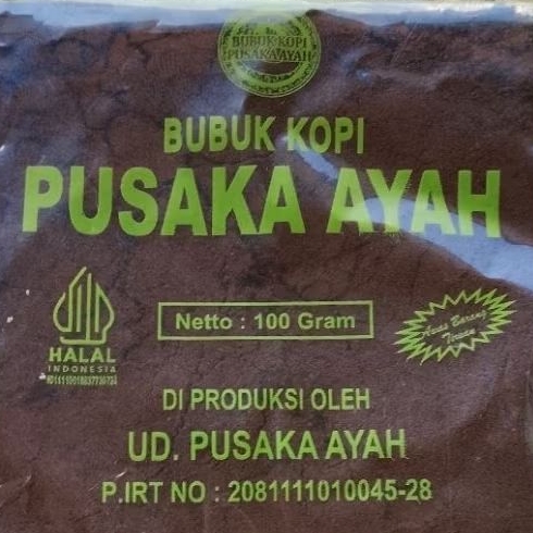 100 Gram Bubuk Kopi Halus Murni Pusaka Aceh