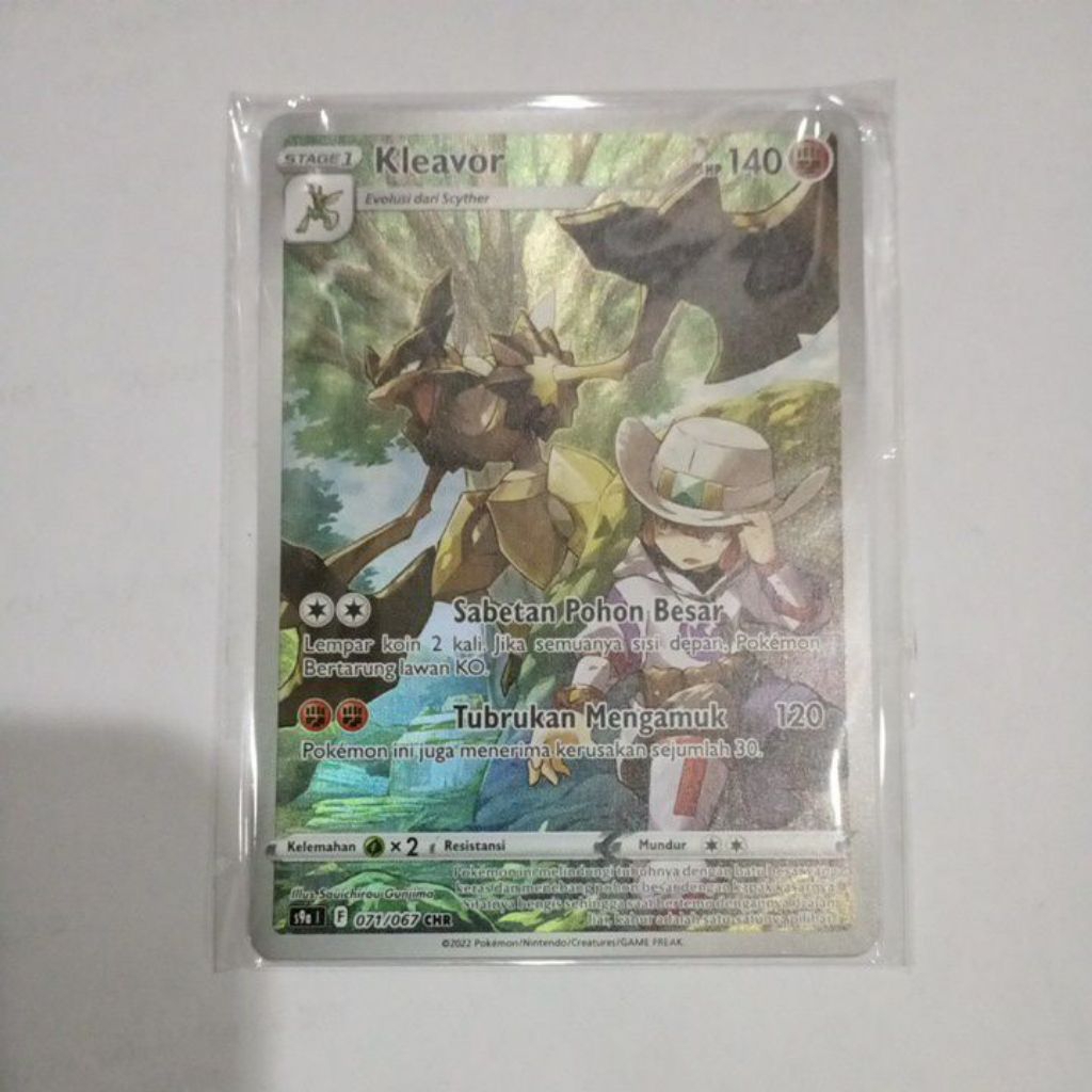 kartu pokemon kleavor illustration rare Indonesia