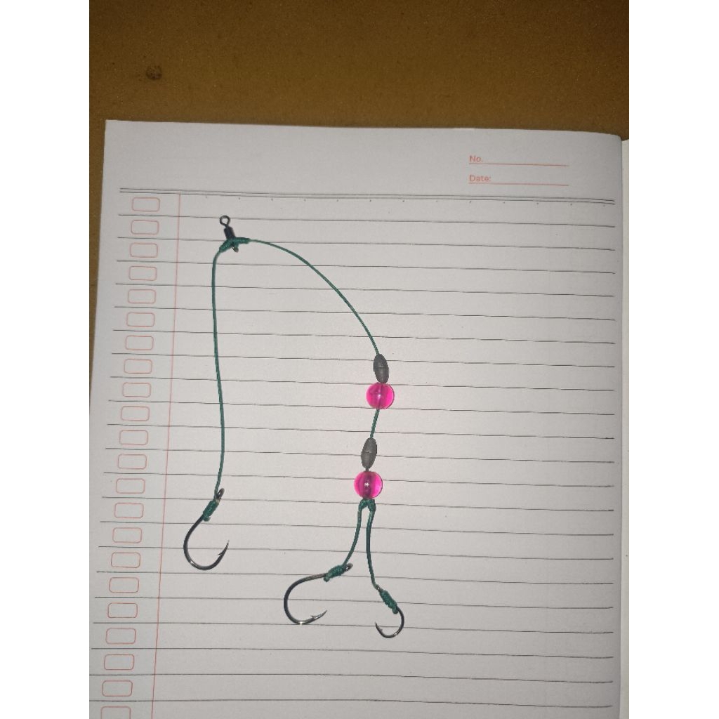 (5 pcs) bamper mata kail 3/ rangkaian isi 3 mata kail