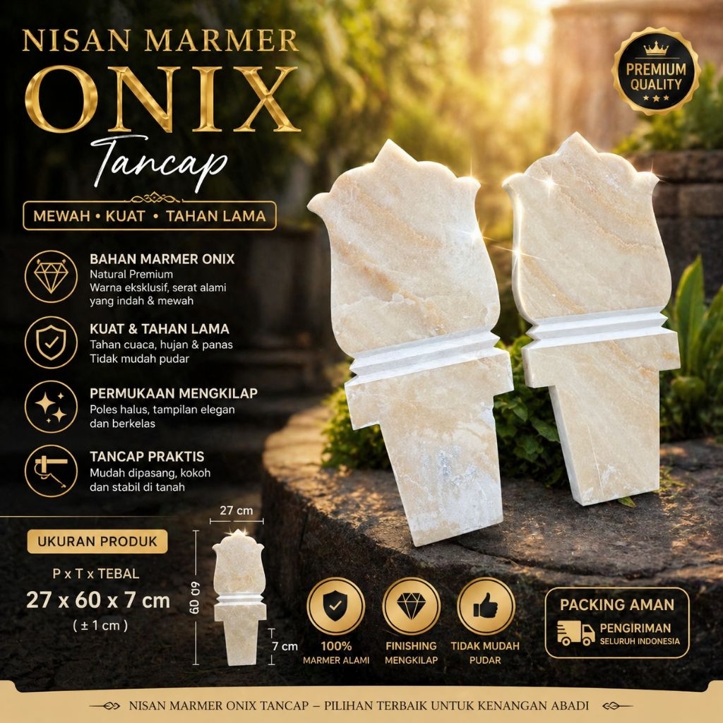 NISAN MAKAM MARMER ONIX MODEL TANCAP PREMIUM