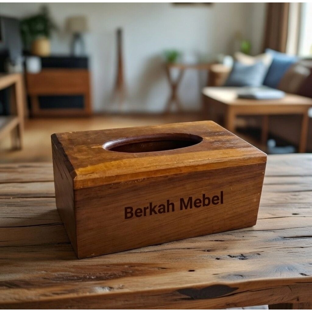 Kotak Tisu Kayu Jati Minimalis Tempat Tisu EstetikEstetik / Terbaru