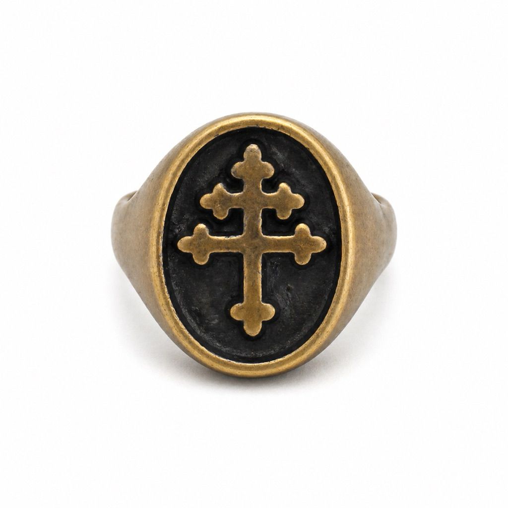 Cincin Pria Salib Vintage