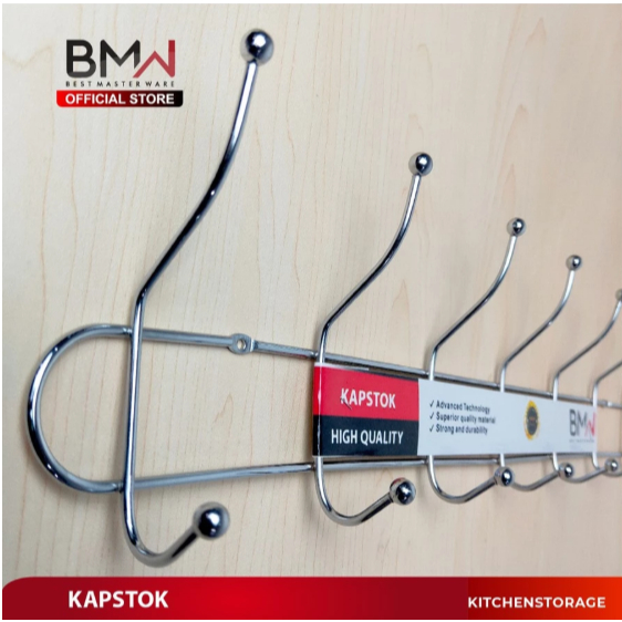 Gantungan Baju Dinding Toilet Kamar mandi Kapstok Jumbo hook Stainless Steel BMW