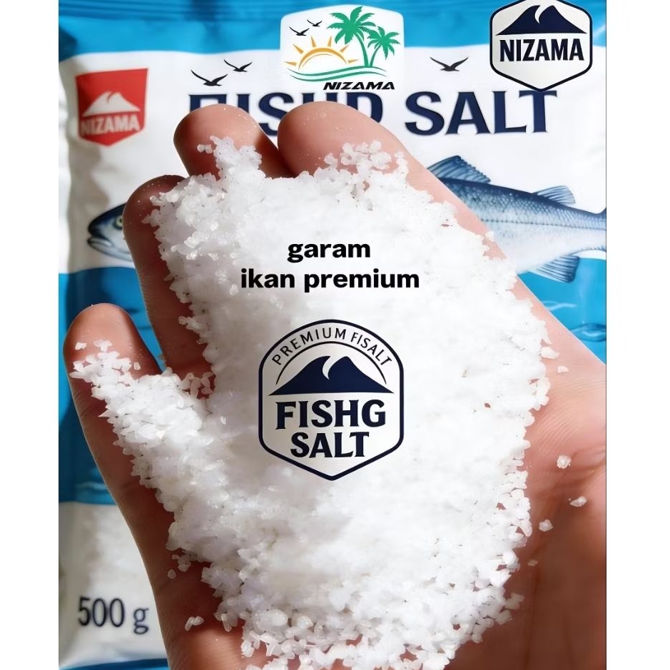 PREMIUM Garam ikan premium 500gr /Garam ikan perkantong/Garam putih/Garam ikan /Garam ikan