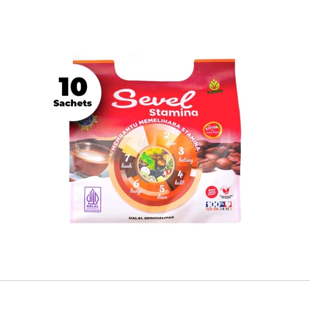 Kopi Sevel Herbal HNI 7 Elemen 10 Sachet
