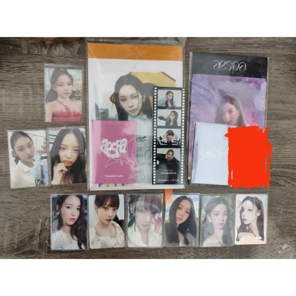 (FREE ALOT OF PHOTOCARD) Photocard Aespa Karina 2nd Anniversary Hairpin Set / second anniversary hai