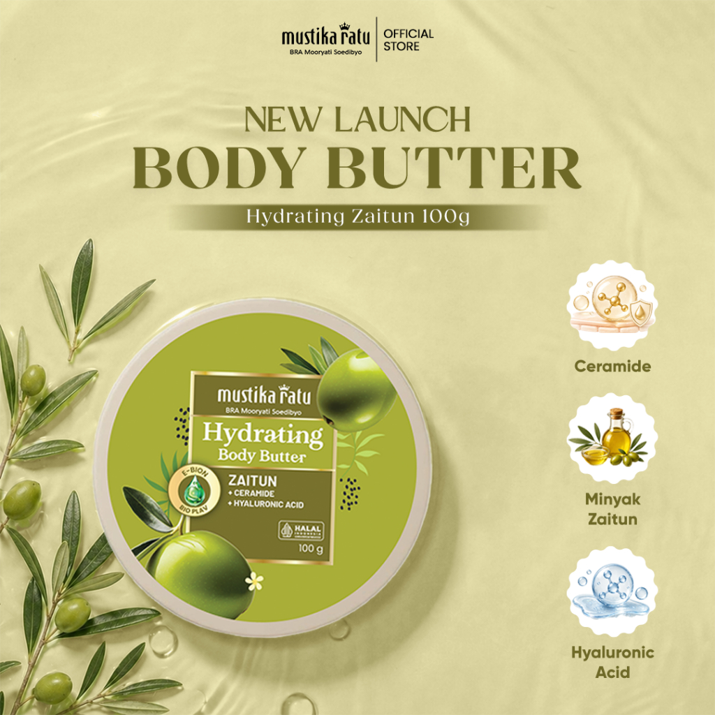 Mustika Ratu Zaitun Body Butter 100gr BEST SELLER