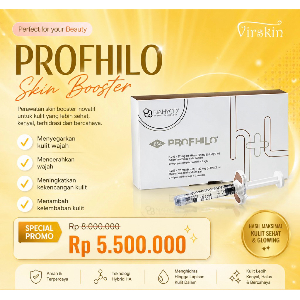 VOUCHER TREAMENT - PROFHILO SKIN BOOSTER 1X KLINIK VIRSKIN