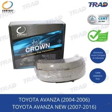 Kampas Rem Belakang Avanza/ New Avanza/Veloz