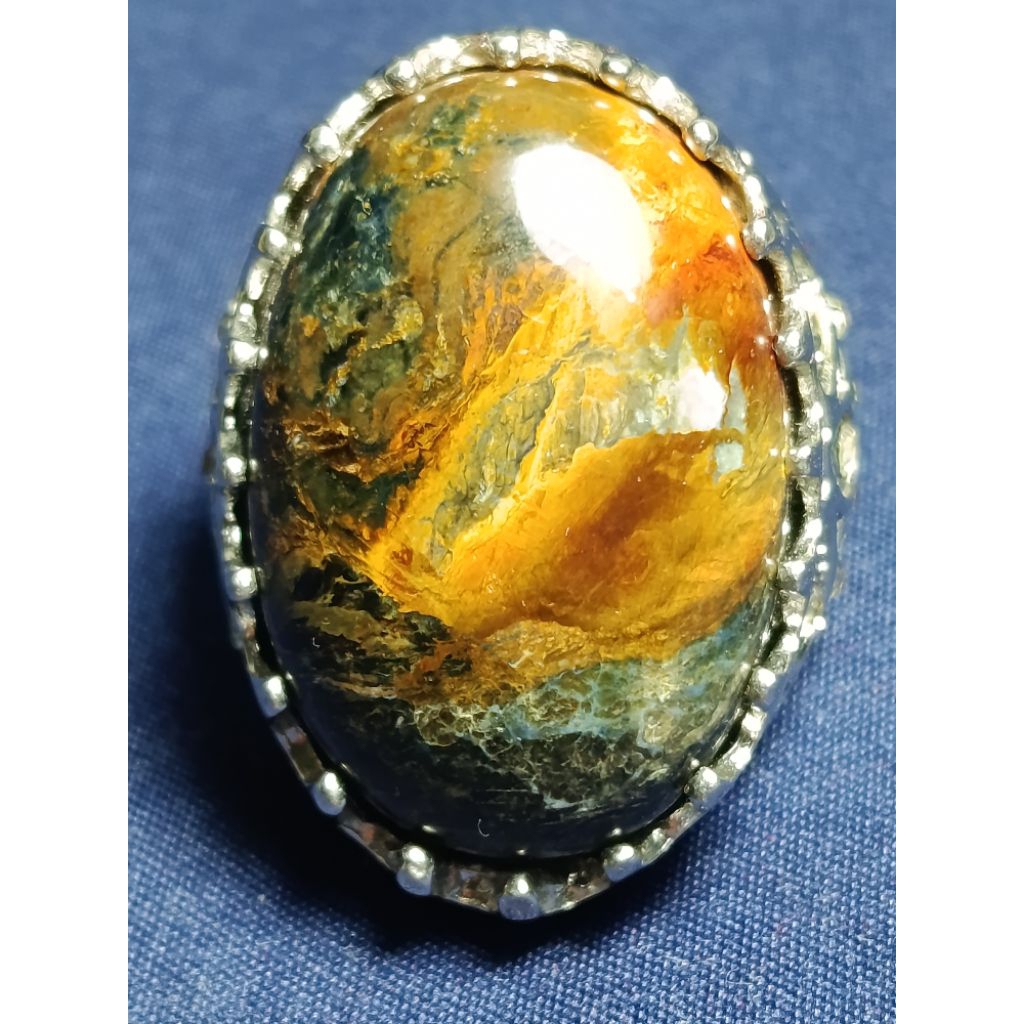 Natural Blue Opal, CAP JI SHIO SERIES, RAT (FIRE) / Batu Blue Opal, TIKUS (API)