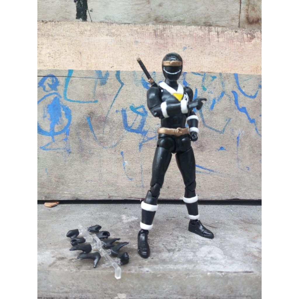 shf black kakuranger ninja Jiraiya # custom action figure power rangers alien Shogun megaforce mmpr 