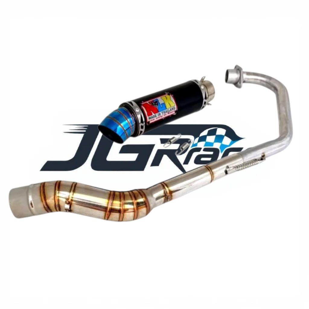 knalpot racing nlk Fullset inlet50mm mx135 mxking satriafu fufi vixion sonic verza dll