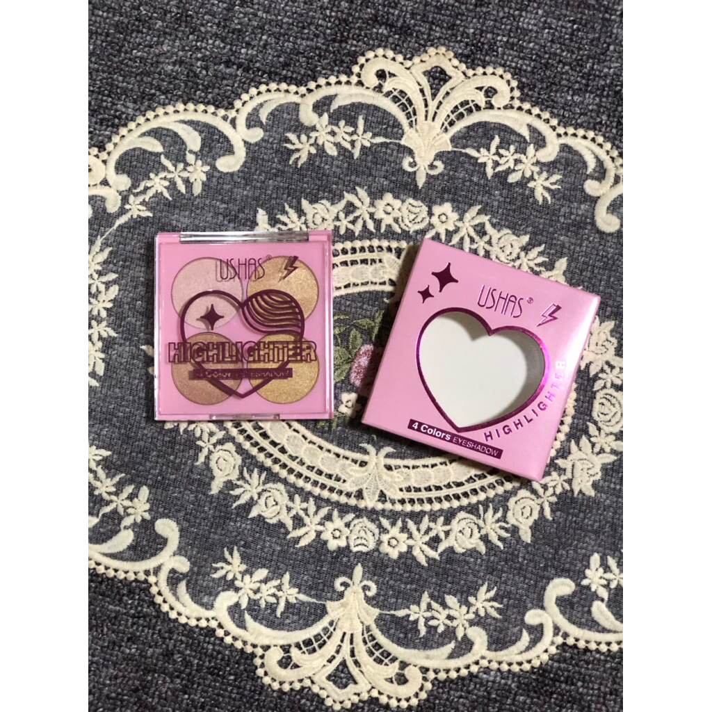 [Preloved] USHAS Highlighter 4 Color Eyeshadow