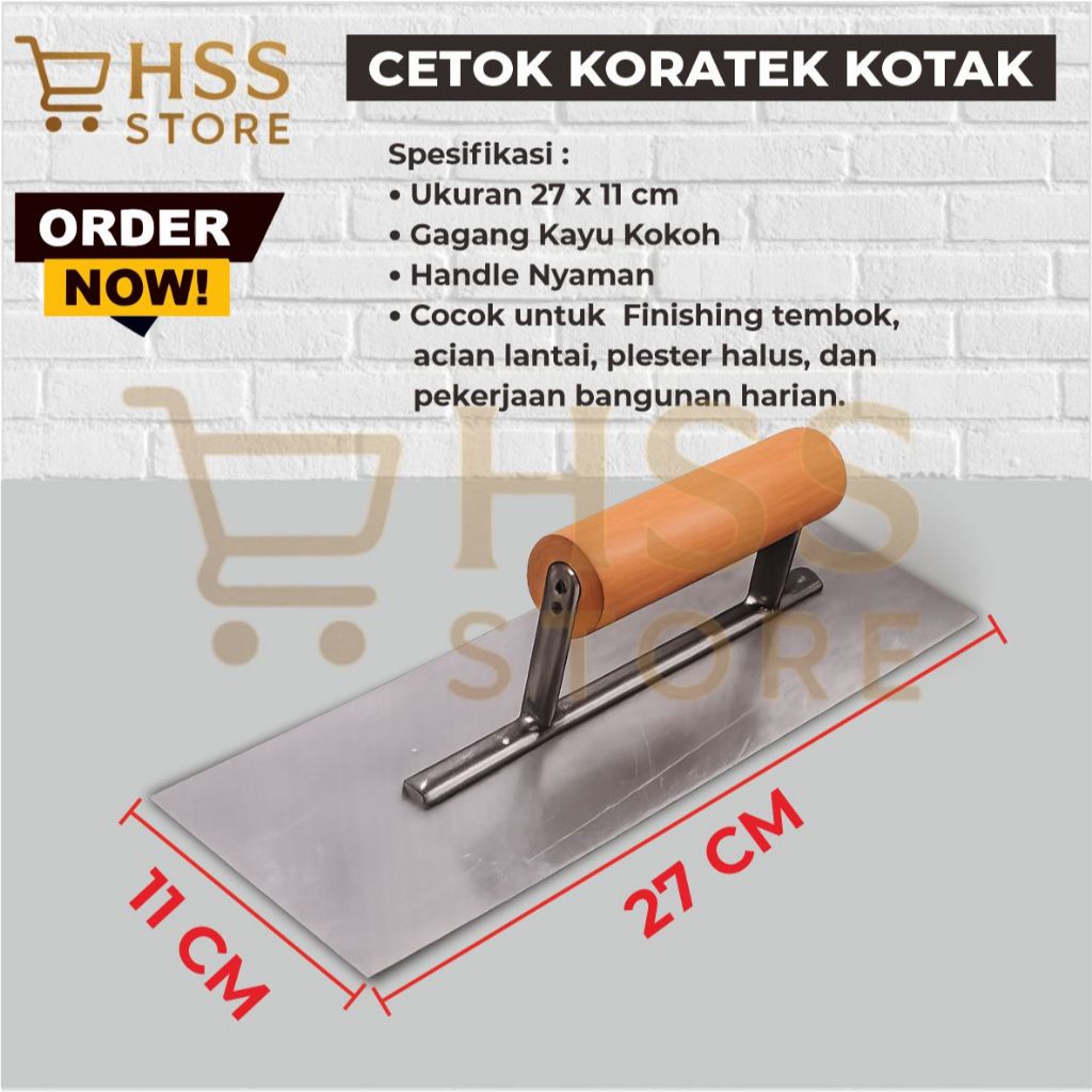 Cetok Koratek Kotak / Cetok Semen / Cetok Semen Kotak / Cetok Tukang Koratek Kotak