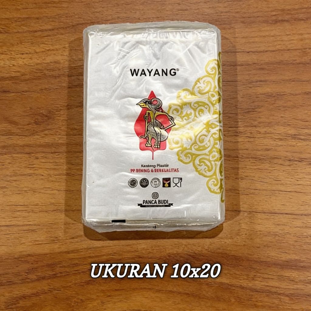 Plastik PP wayang ukuran 10x20