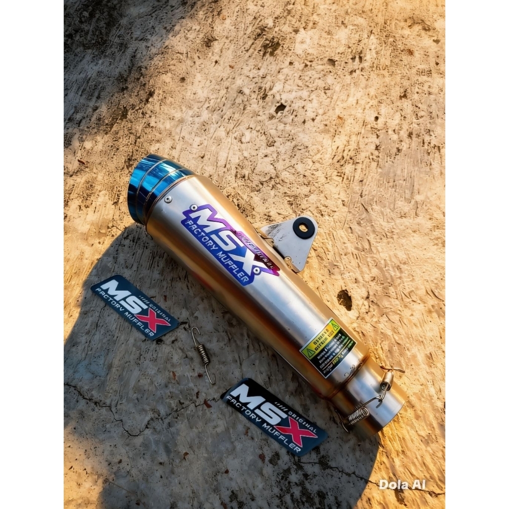 slincer knalpot original msx corong blue dpj ngker dos inlet 50mm