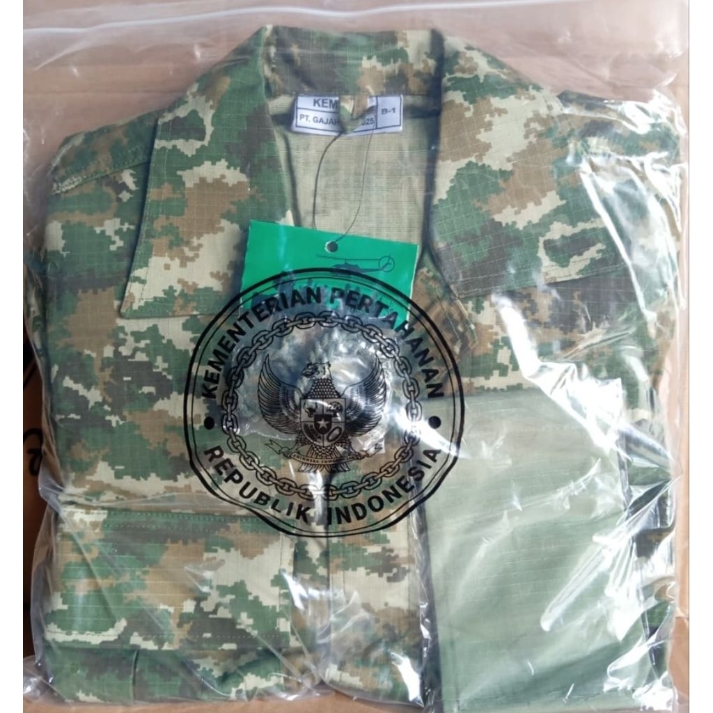 Seragam PDL Sage green Original Jatah KEMHAN PT.Gajah M.P