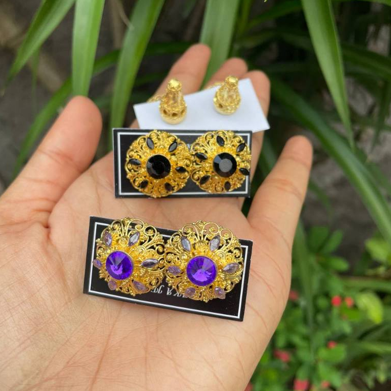 Premium subeng alpaka bali set kebaya motif delima