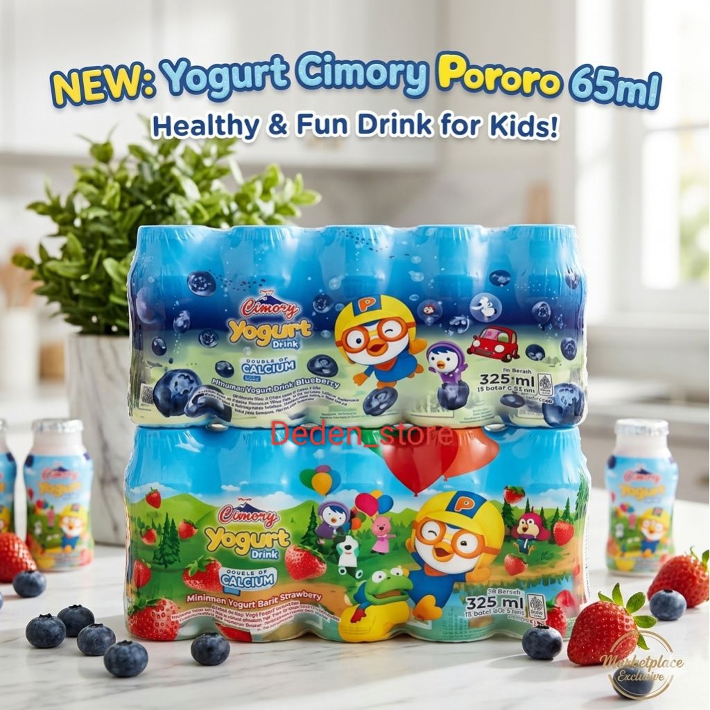 Cimory Yogurt Drink Botol Kecil Edisi Pororo Isi 15 Pcs.