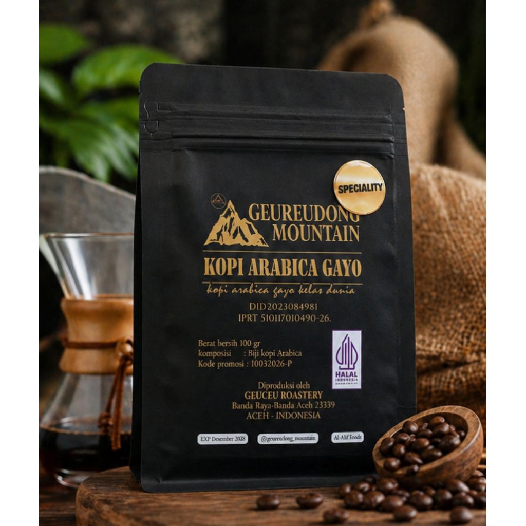 kopi arabica Gayo 100gram- 100% arabica Gayo premium