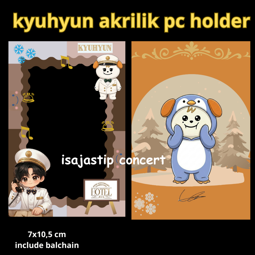 Akrilik PC Holder kyuhyun Edisi Fancon Hotel 203 kyumae super junior