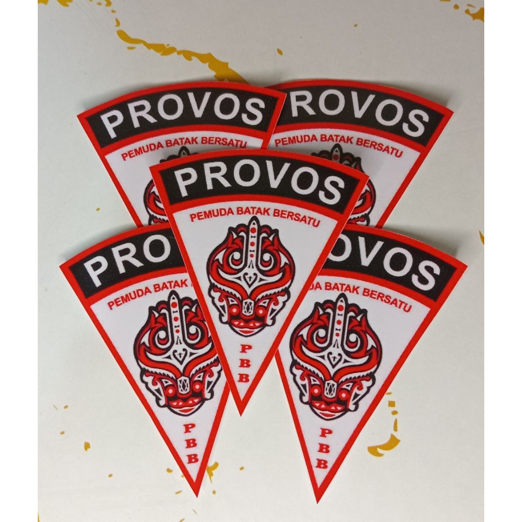 (Paket 5pcs)Stiker Pemuda Batak Bersatu Provos Segitiga/Stiker Provos PBB Batak Bersatu