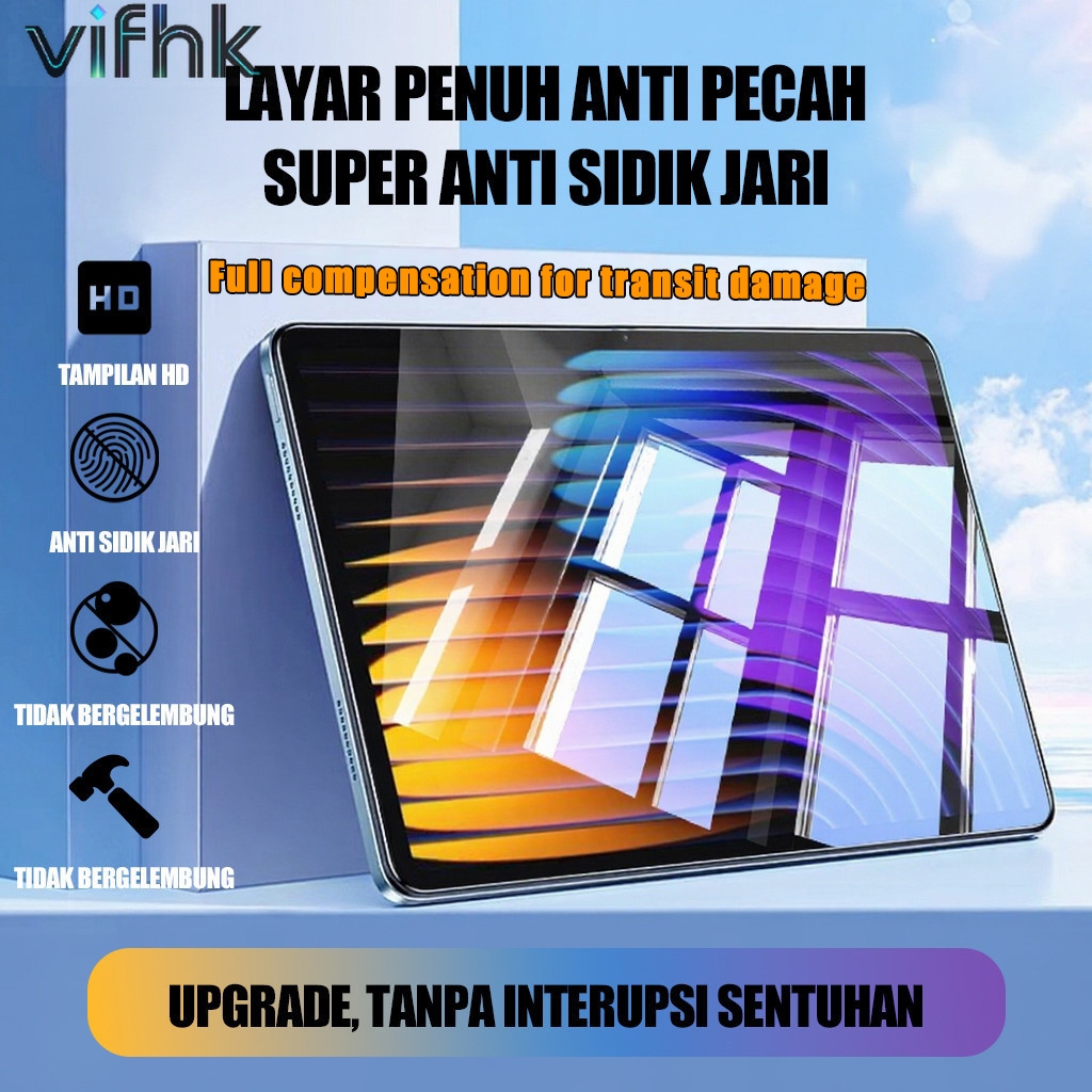 Layanan Produk Rusak Tempered Glass HD untuk samsung tab a9   tab s9 fe plus  a7 lite   s6 lite  S7/