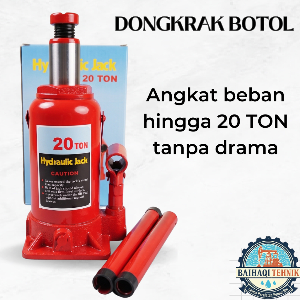 Dongrak mobil 20 ton - dongkrak botol