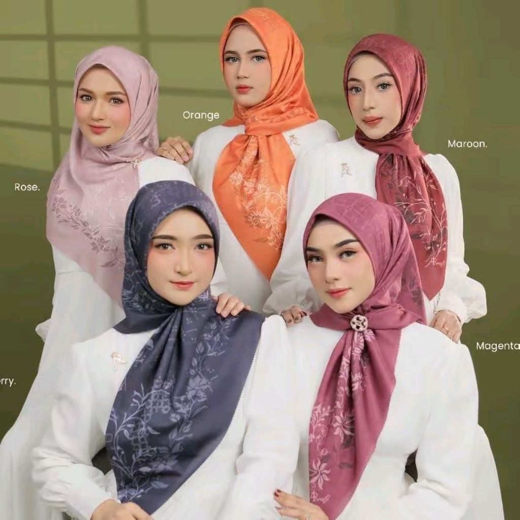 isi 2pc Hijab segi empat Arrafi Original
