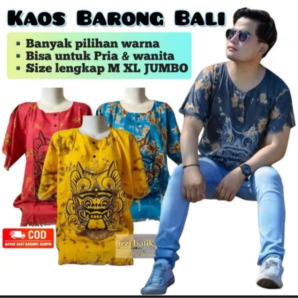 Paket usaha kaos barong pria wanita dewasa