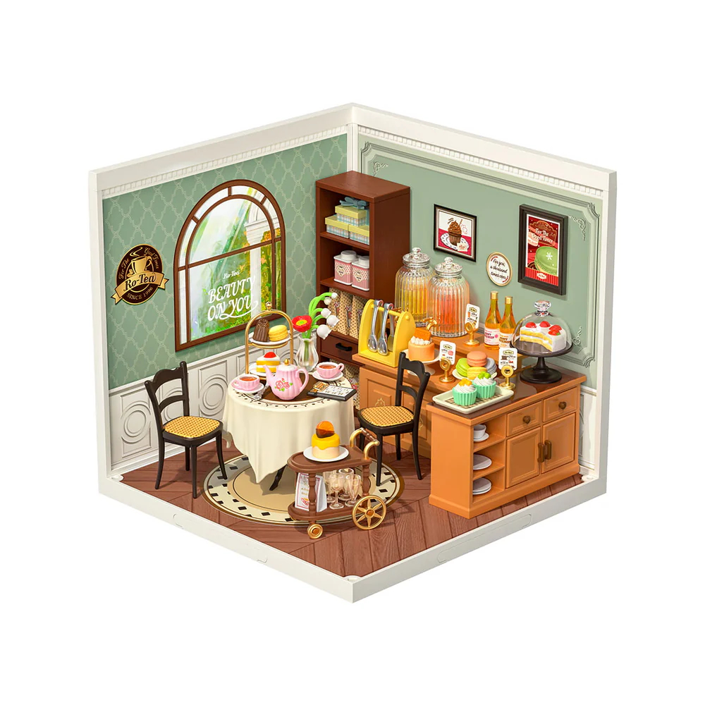 Rolife Sweet Sips Tea 3D Wooden Puzzle DW011 Official Robotime OhSome M&G
