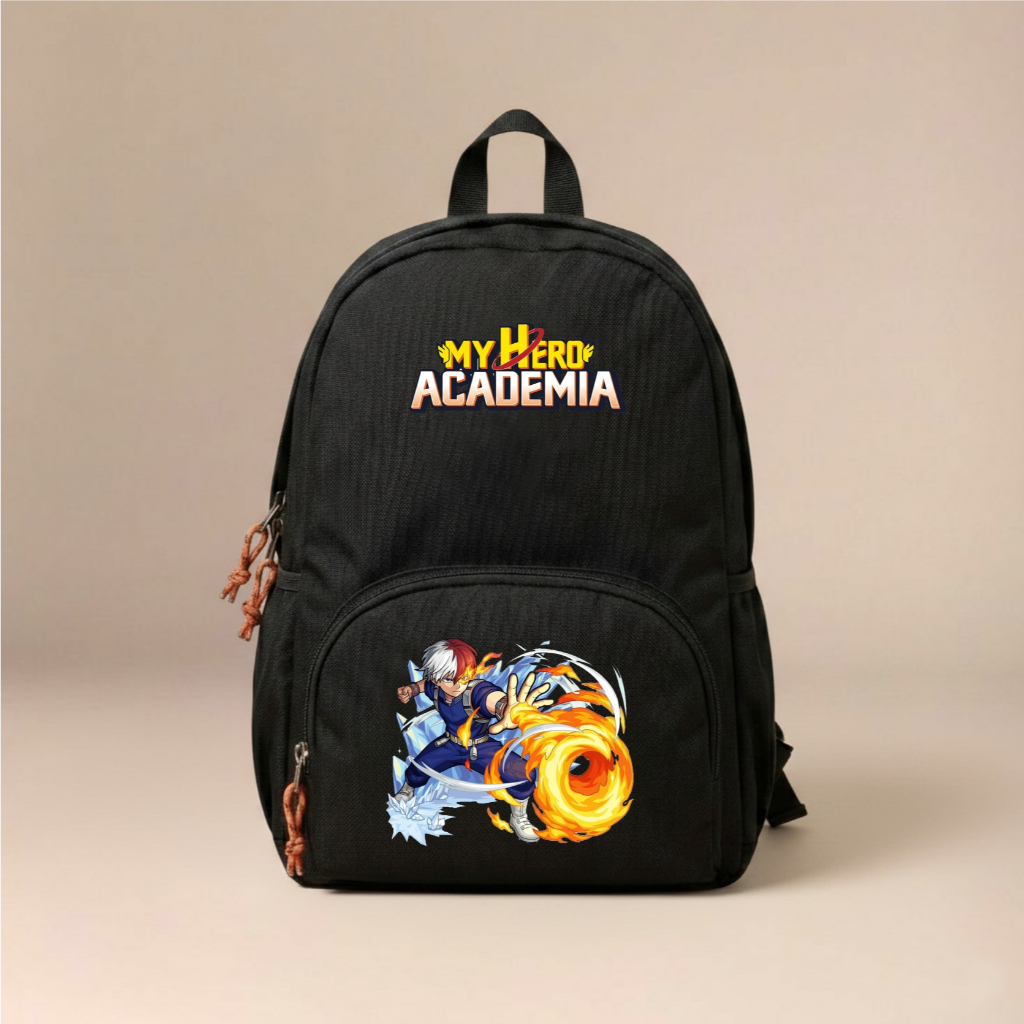 Catenzo - Tas Ransel Sekolah Anak Laki-Laki Kasual Ransel Original Produk Lokal Tas Anti air motif H