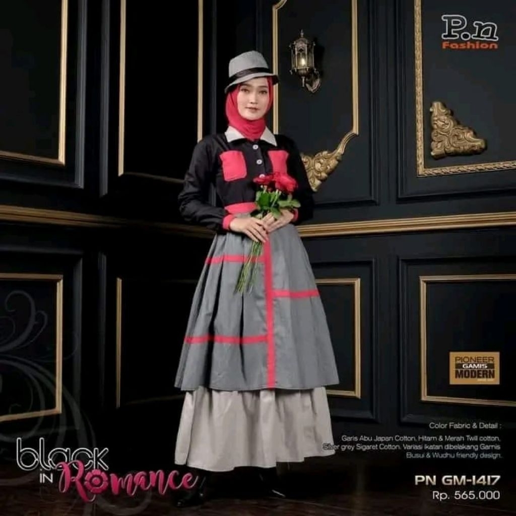 P.N | Fashion PN-GM 1417 Gamis Wanita