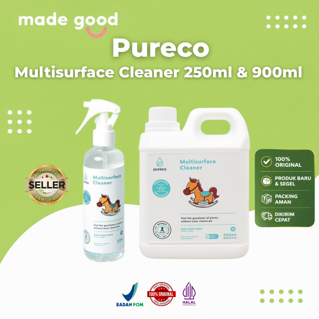 Pureco Multisurface Cleaner / Pembersih Serbaguna 900 ml 250ml