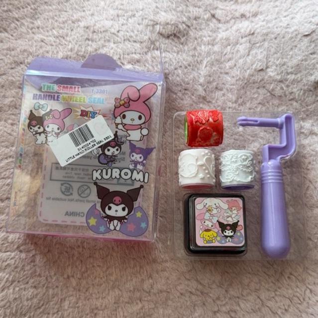 STEMPEL KUROMI MY MELODY HELLO KITTY ROLLER STAMP COCOK UNTUK ANAK