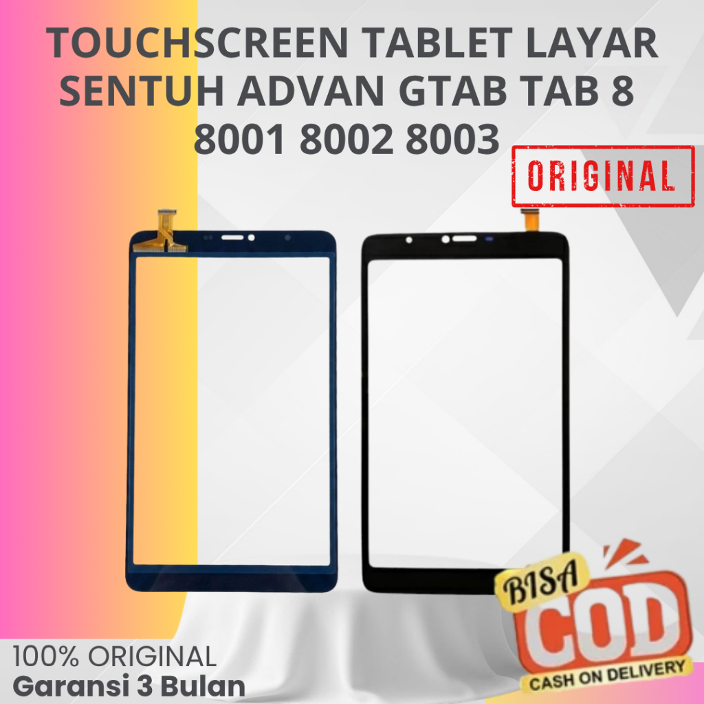 Touchscreen Layar Sentuh Advan Gtab Galilea Tab 8 8001 8002 8003