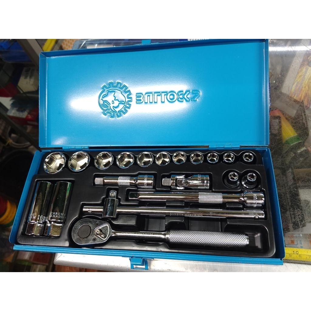 Kunci sok set inchi drive 3/8" isi 20 pcs Bullock's