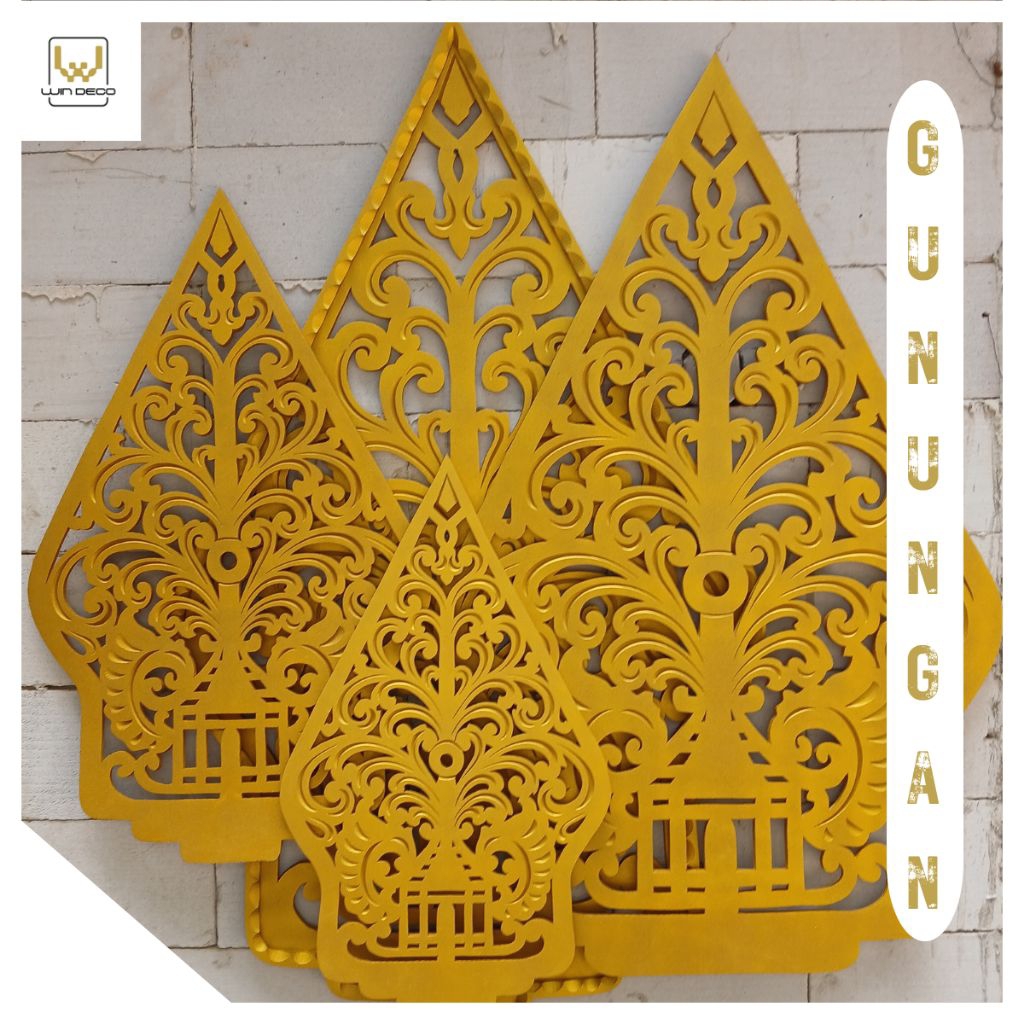 GUNUNGAN WAYANG DEKORASI/WAYANG SPON EVA/PROPERTI DEKOR GUNUNGAN