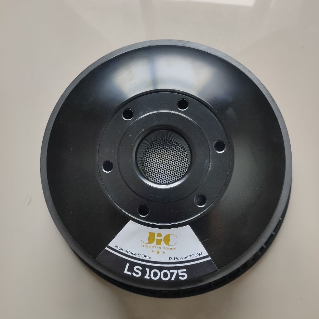 JIC Speaker LS 10075 - 10 Inch, Diameter 10 Inch, Impedansi 8 Ohm, Daya Program 700 Watt, SPL 97.16 
