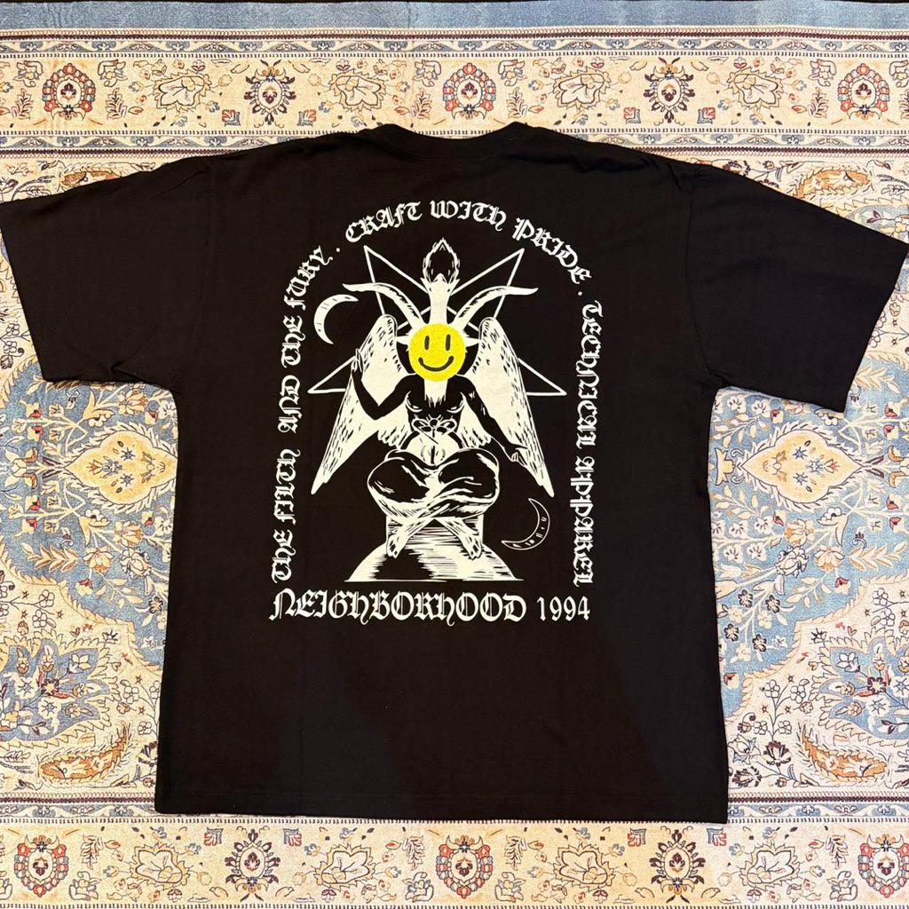 Neighborhood Men's 23 Printed T-Shirt in Black