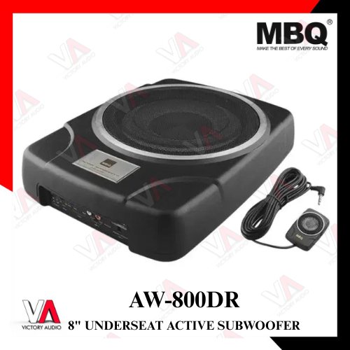 Subwoofer Aktif Underseat / Kolong jok 8 inch MBQ AW-800DR Sub Active Slim Original