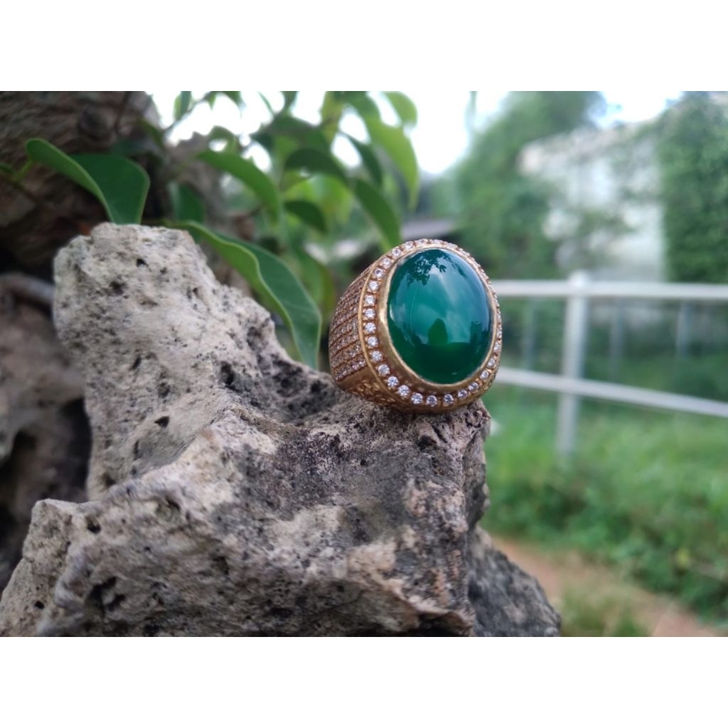 BATU AKIK HIJAU BACAN - KUALITAS KOLEKTOR