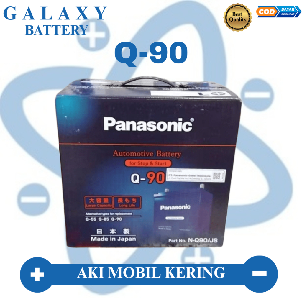 Aki Panasonic Q90 MF ISS i-Stop N-Q90 Maintenance Free