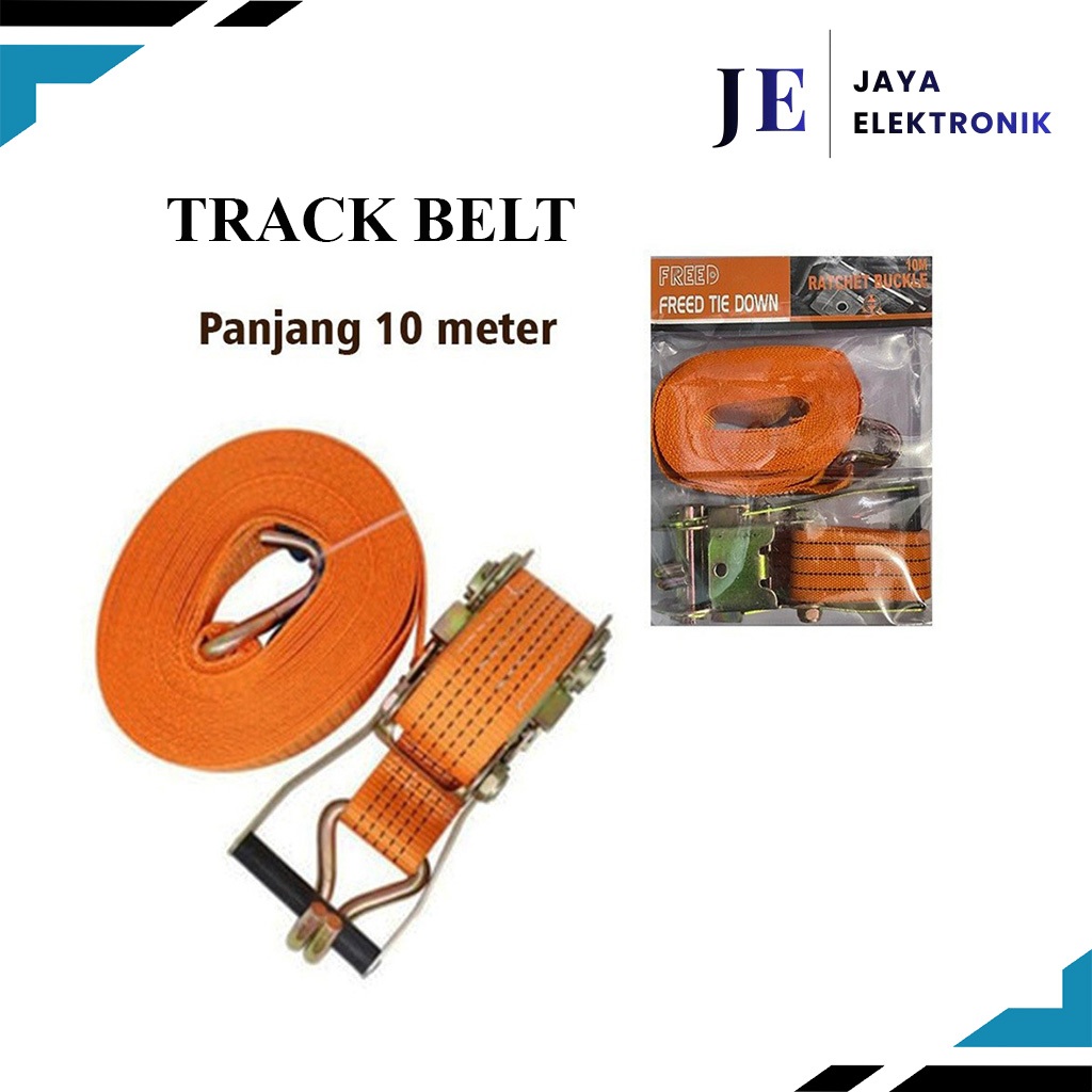 Rachet Tie Down 10 meter FREED Tali Pengikat Cargo Sabuk Truk Tali 10 Meter Trackbelt 10 M