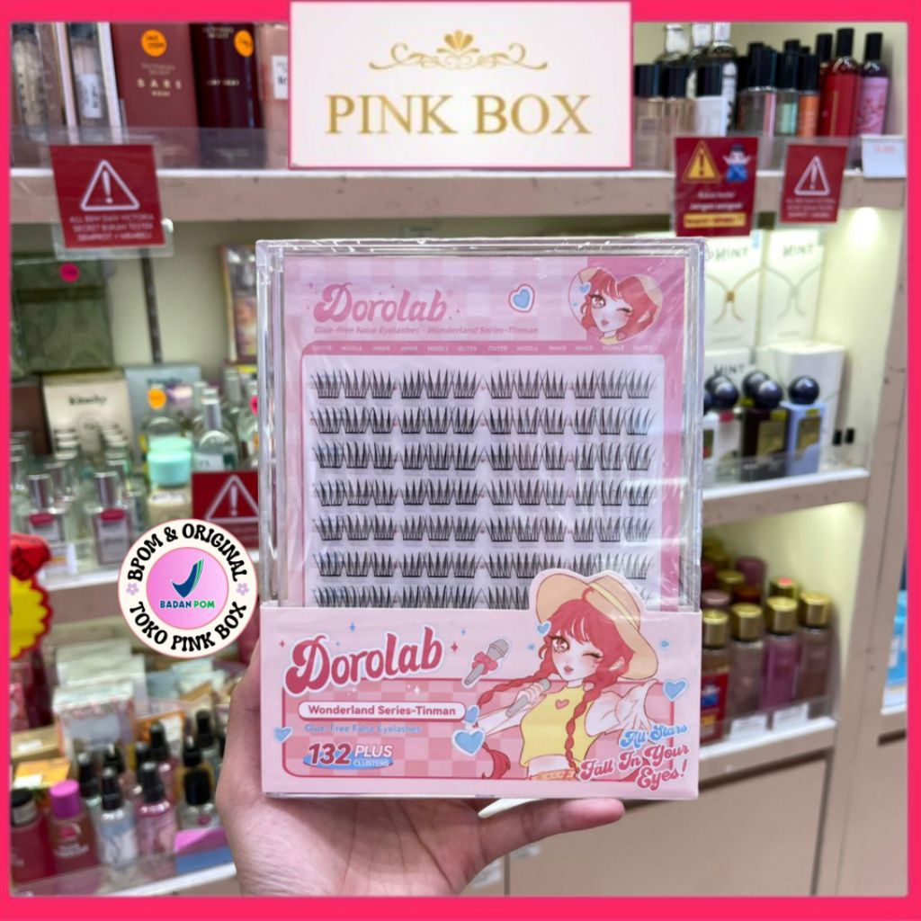 [PINKBOX] DOROLAB Tinman Wonderland Series 132pc  Bulu mata palsu pemula bebas lem
