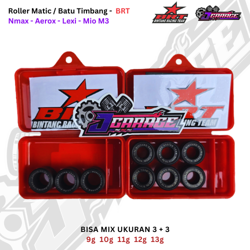 Roller Nmax BRT - Bisa Mix Ukuran - isi 3 / isi 6 - Nmax - Aerox - Lexi - Freego - Mio M3 - Mio Z - 