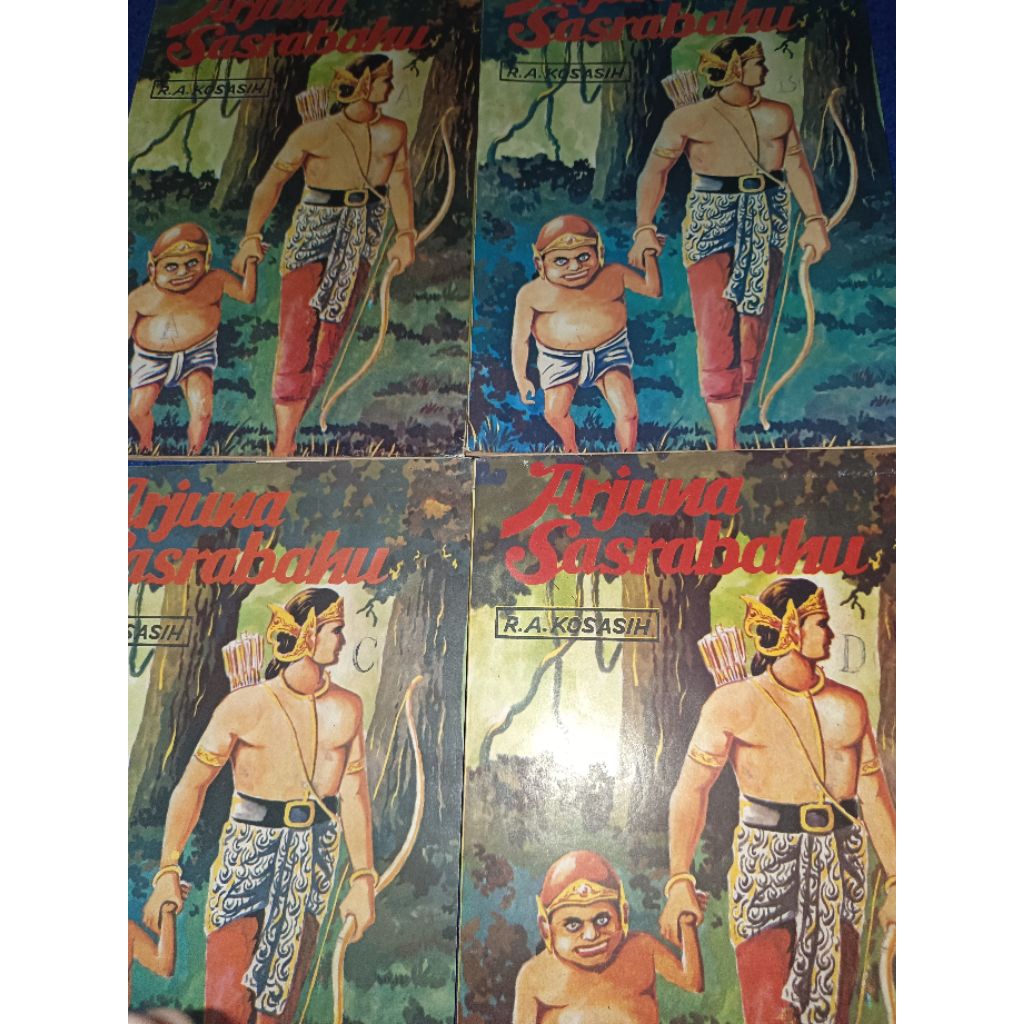 Komik Arjuna Sasrabahu 4 Buku lengkap, set Arjuna Sasrabahu RA Kosasih, kondisi buku mulus, format b