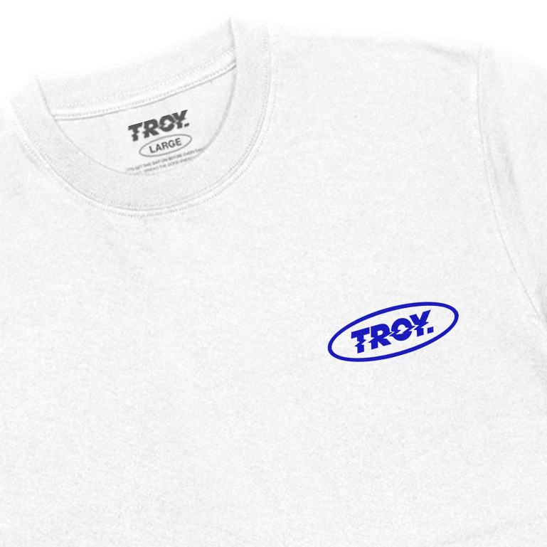 Troy Company Kaos Pria Lengan Pendek Putih - Good Life Tshirt White MTD 3148