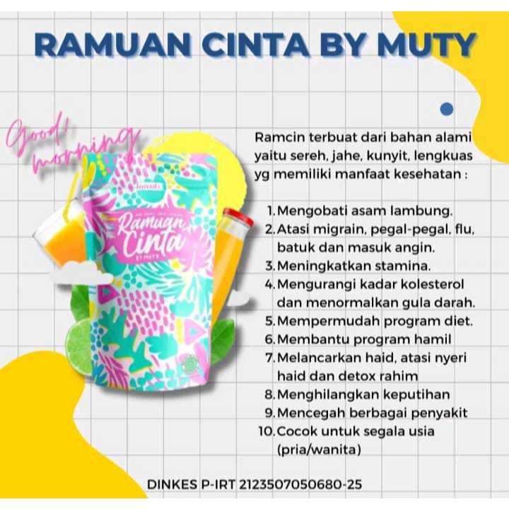 Ramuan Cinta By Muty - Membantu Diet, Promil, dan Haid